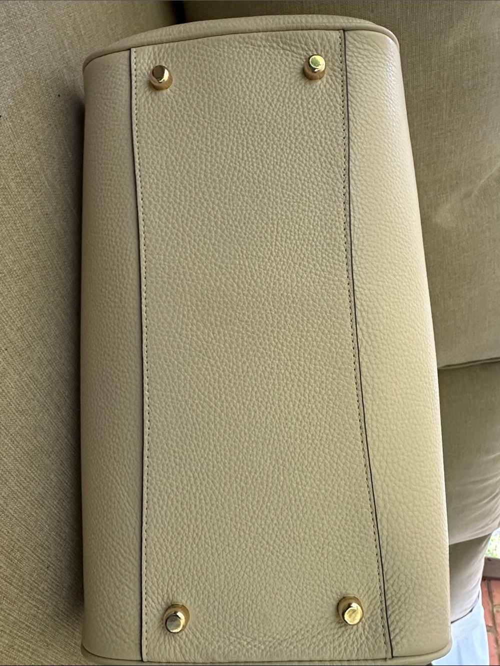 Rowan Large Satchel Bag in Ivory - Picture 5 of 9